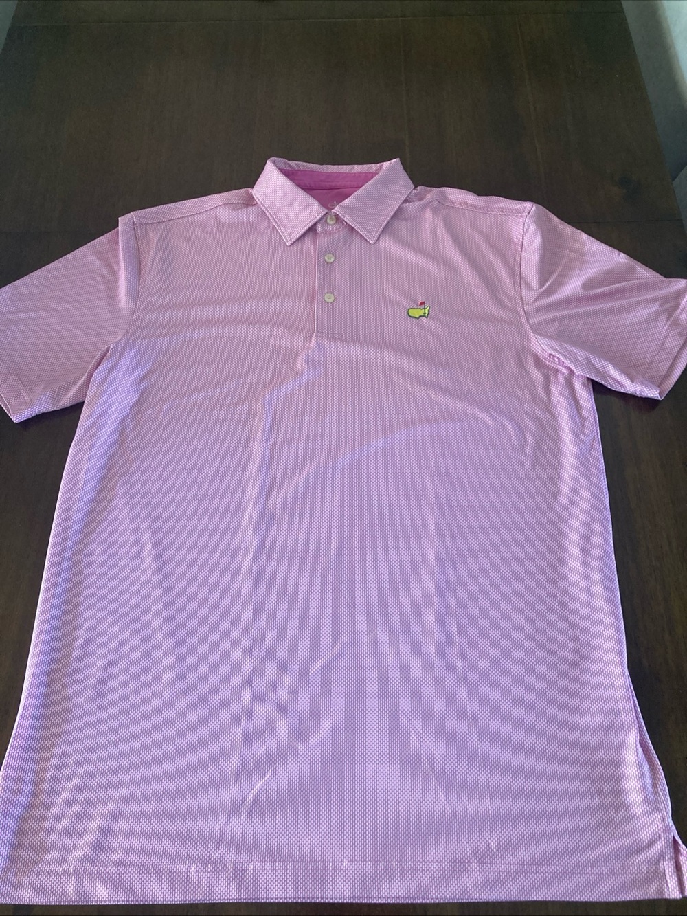 Masters Golf  Men's Pink Performance Polo Shirt